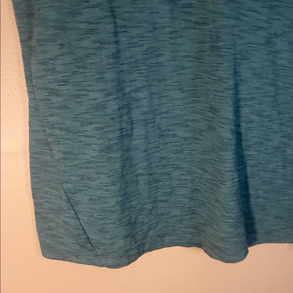 Mondetta Men's Teal Heather Short Sleeve Crew Shirt - Picture 4 of 7
